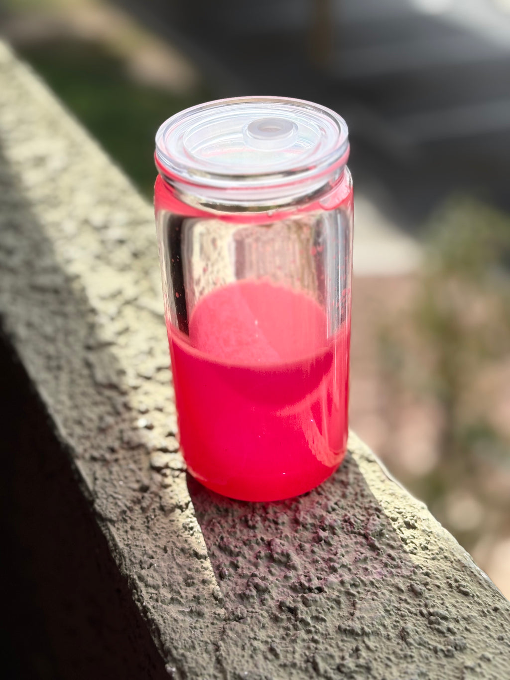 Reddish pink 16oz lava pre-made