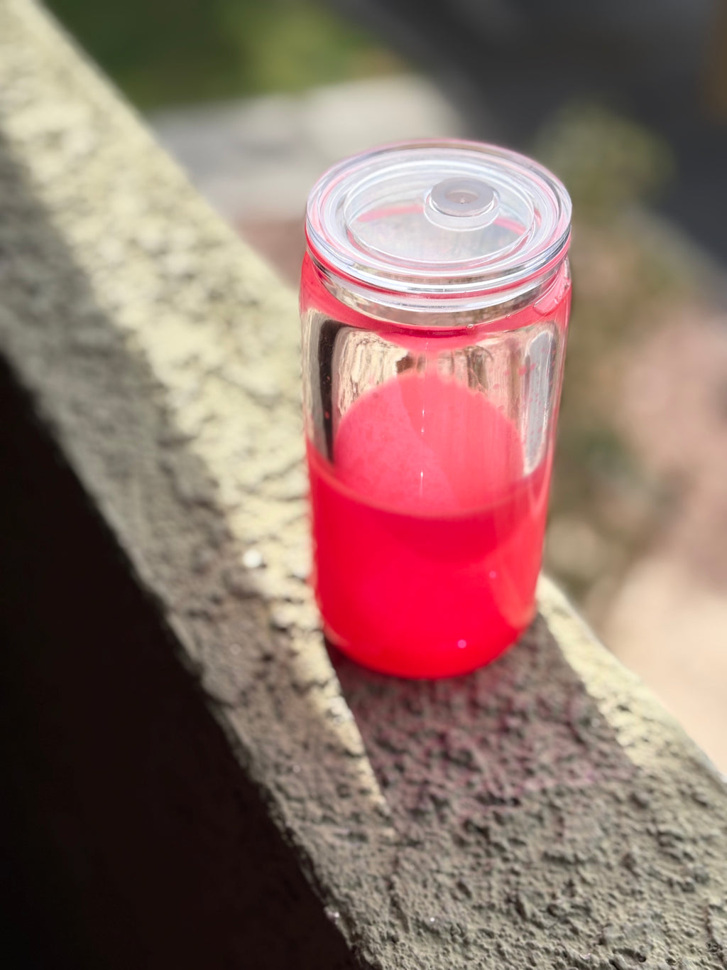 Reddish pink 16oz lava pre-made