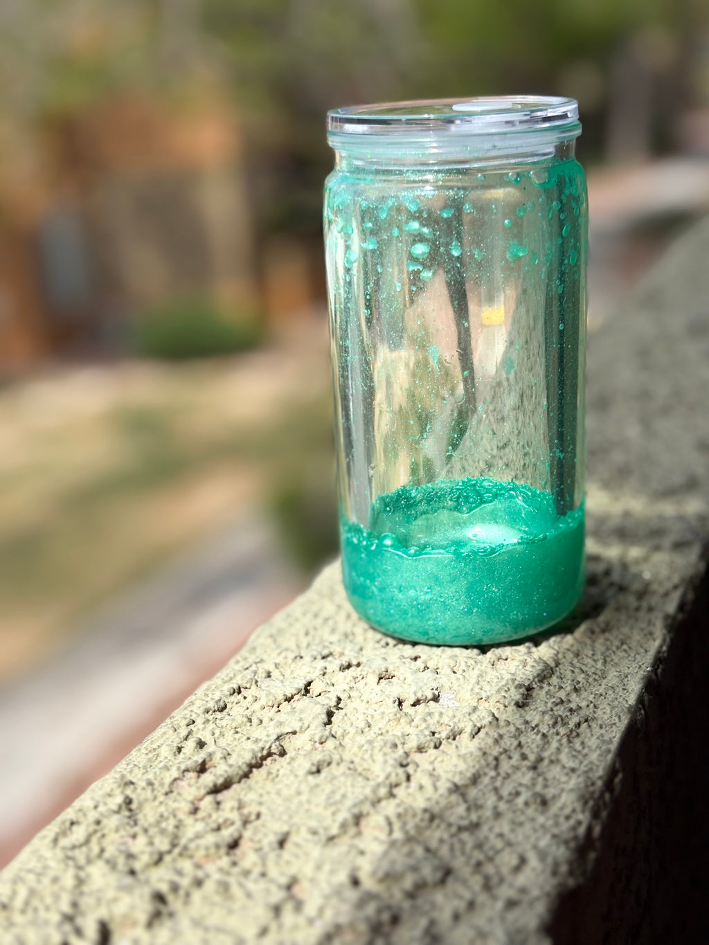 Teal Mica lava