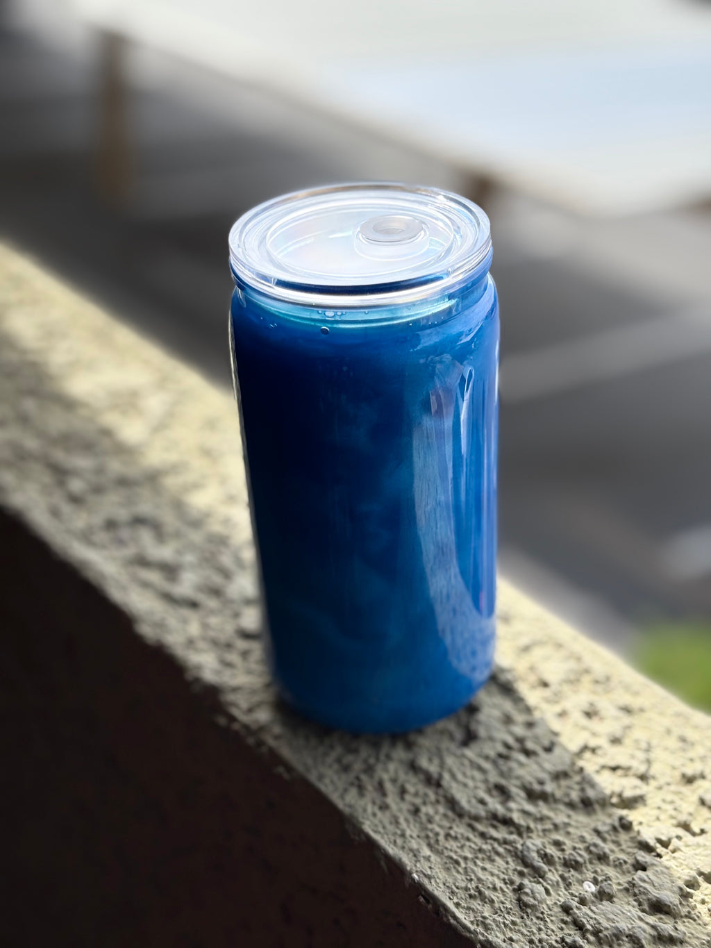 Blue Mica 16oz pre-made cup