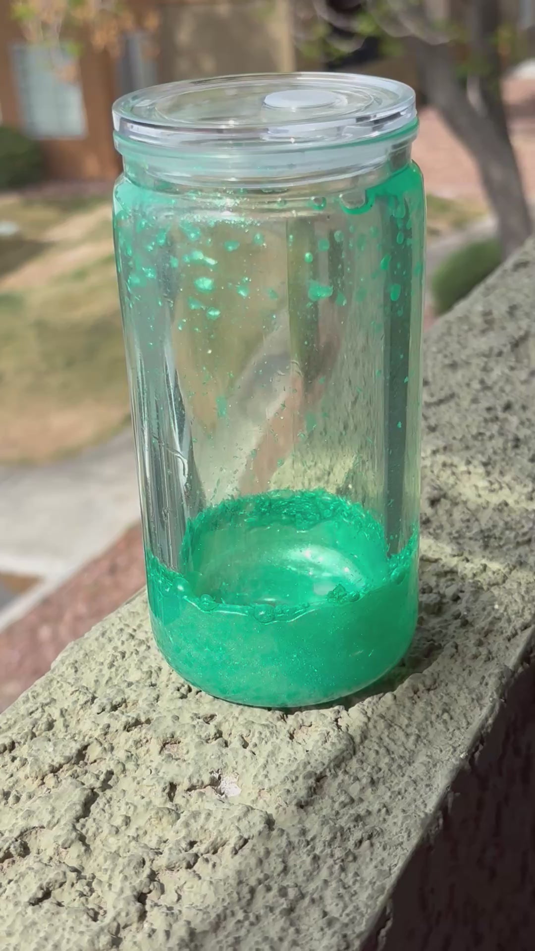 Teal Mica lava