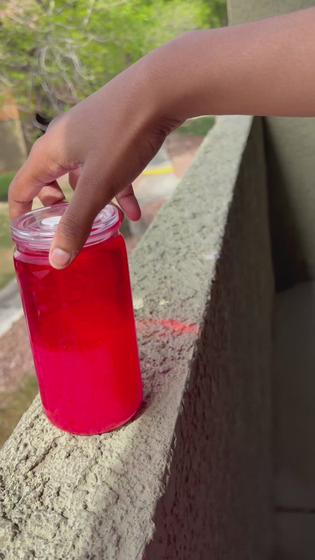 Red Dual Lava pre-made cup