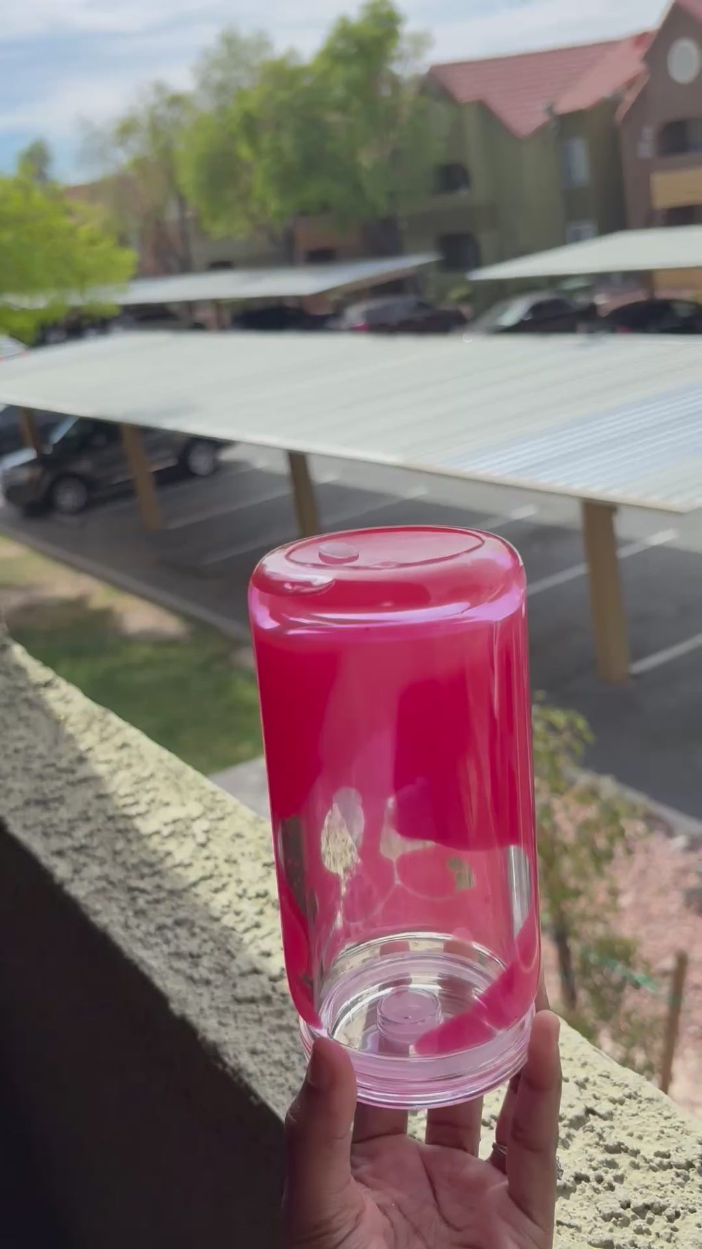 Reddish pink 16oz lava pre-made